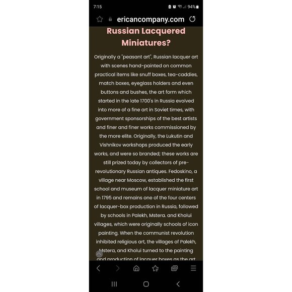 Vintage Palekh Russian one of a kind signed Lacquer Box With Hand-Painted Folk H - Picture 11 of 11